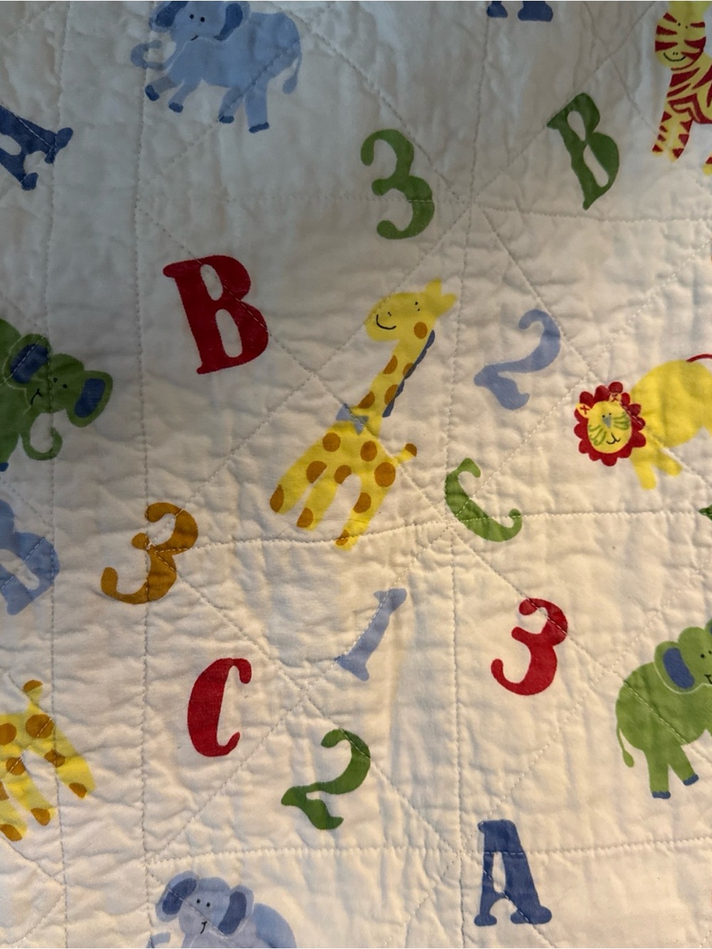 Vintage Quilted Double sided baby blanket